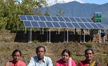 Solar panels are bringing 40,000 litres of water a day to families in Nepal